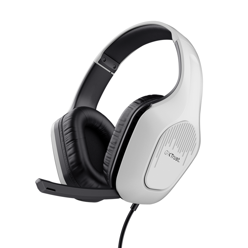 Casti Trust GXT 415PS ZIROX, alb