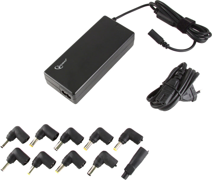 Alimentator Notebook Universal AC-DC, Gembird, 90W - tensiuni 15V/16V/18V/19V/19.5V/20V DC la 4.5 A max, protectie la