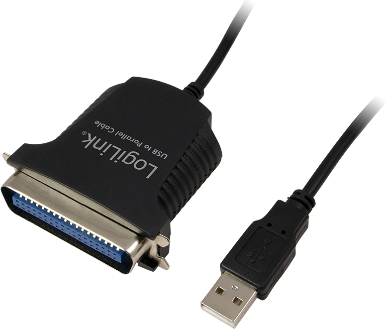 CABLU USB LOGILINK adaptor, USB 2.0 (T) la Paralel (Centronics 36-pin), 1.5m, conecteaza port USB cu imprimanta cu port paralel, negru, "AU0003C"