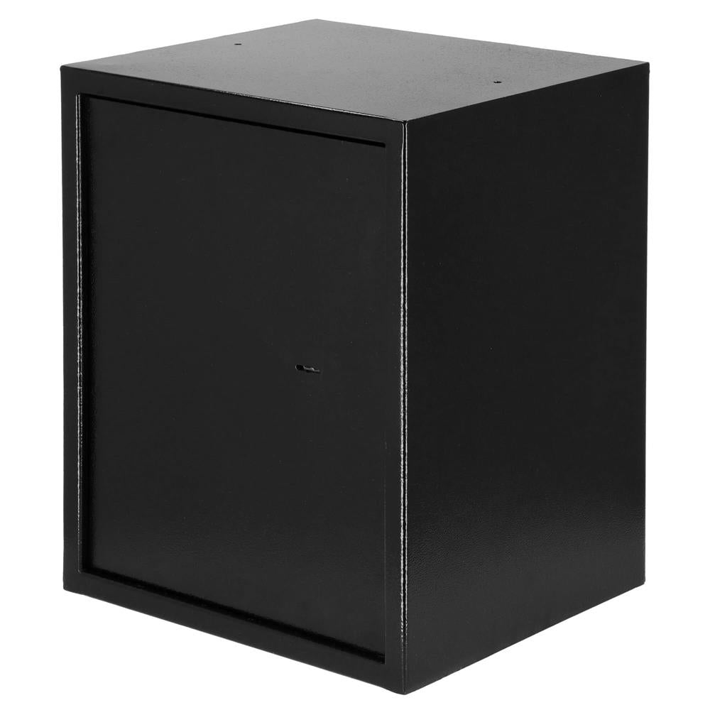 Seif standard cu cheie, 360x450x315 mm, Otel, Negru