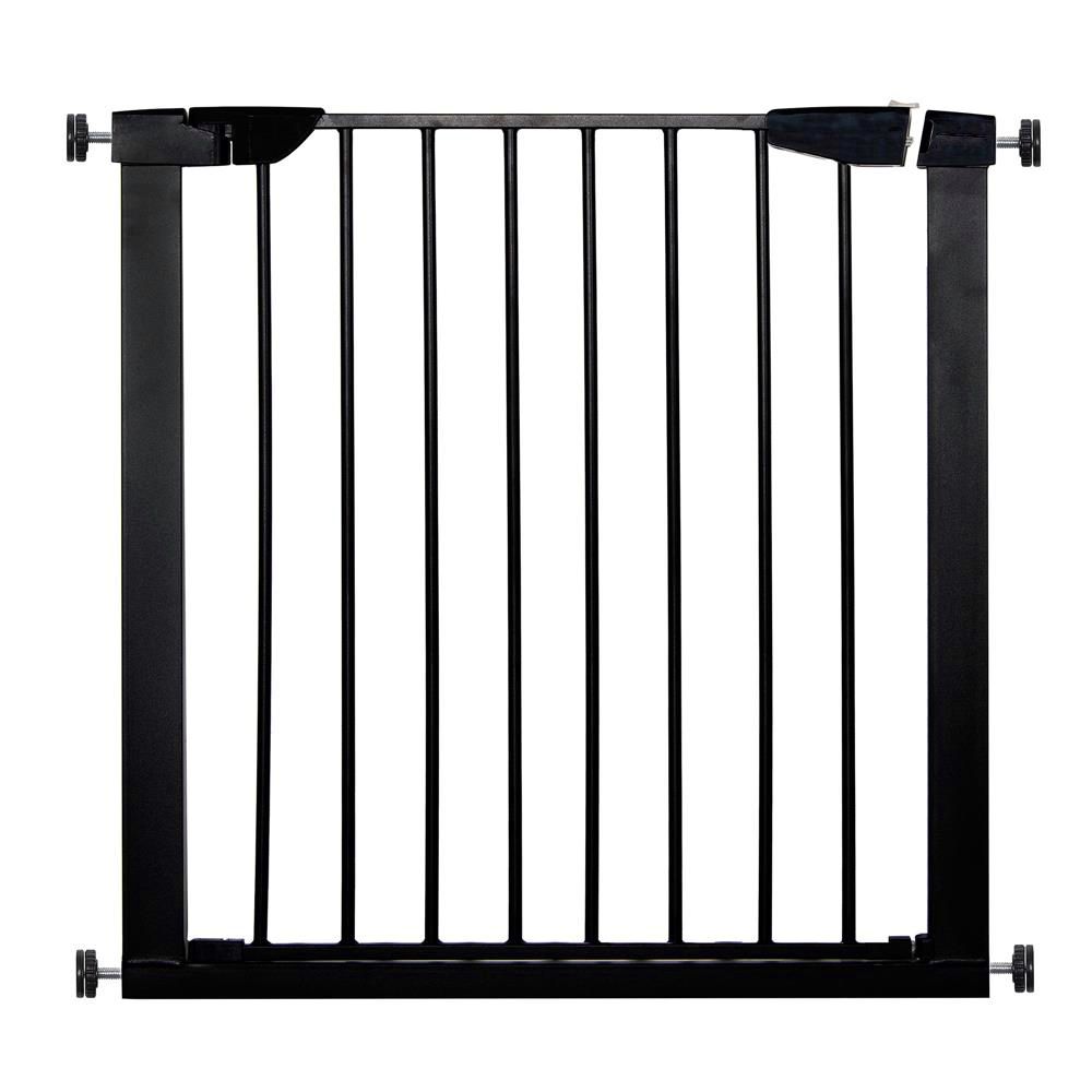 Poarta de siguranta Safety Gate pentru scari, ajustabila 110-117 cm, din otel, neagra