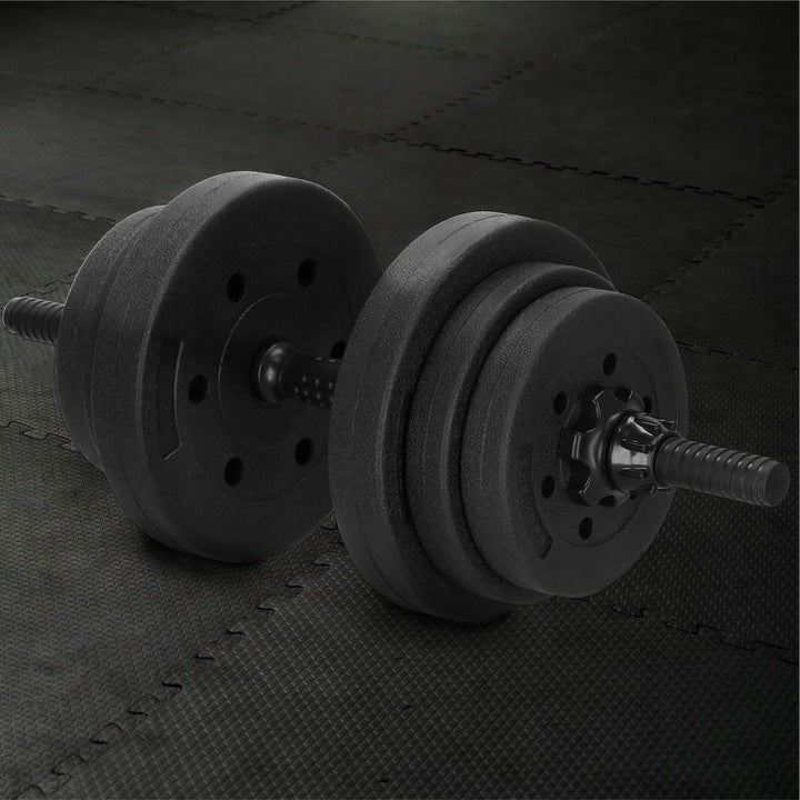 Set de greutati multifunctionale transformabil in gantere, kettlebell, haltera, total 40 kg