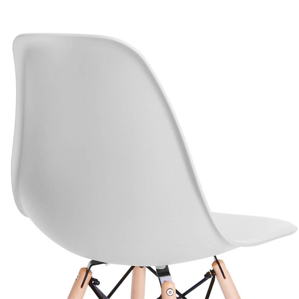 Set 4 scaune dining Scandinav pentru bucatarie, 38x42x82cm, gri