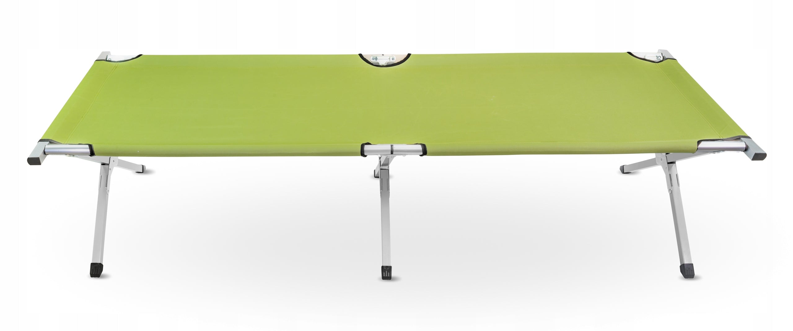 Pat pliant pentru camping, structura metalica, 188x70x44cm, verde