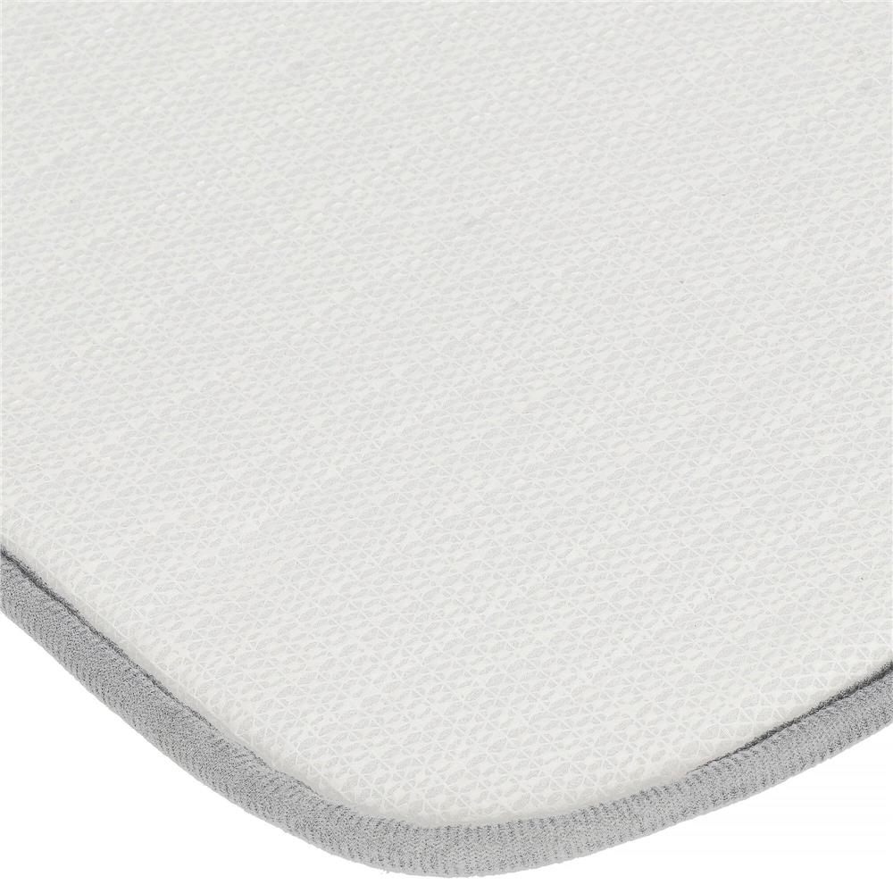 Covoras de baie antiderapant cu uscare rapida, 60x40 cm, gri