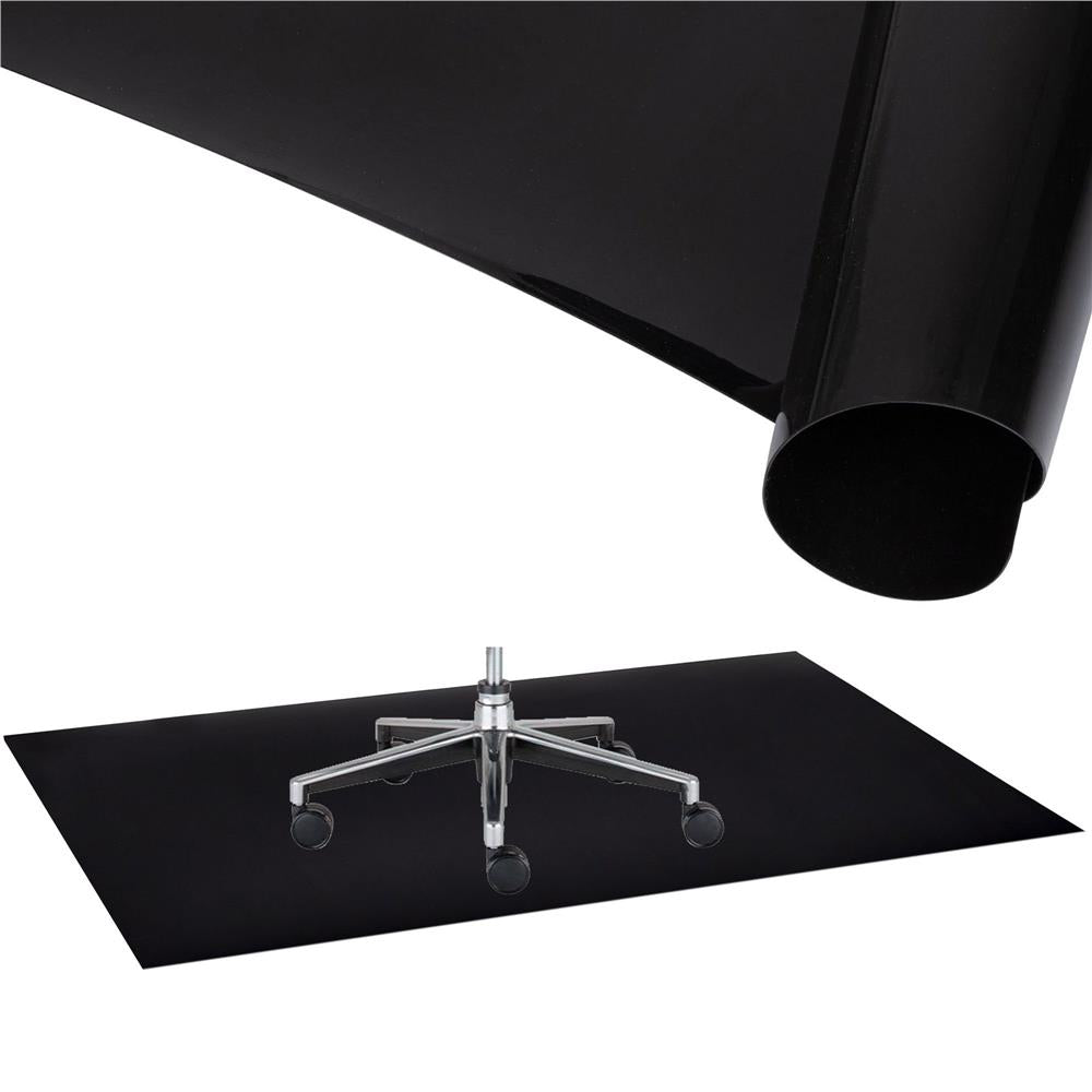 Protectie parchet pentru scaun de birou, polipropilena, 100x70cm, negru