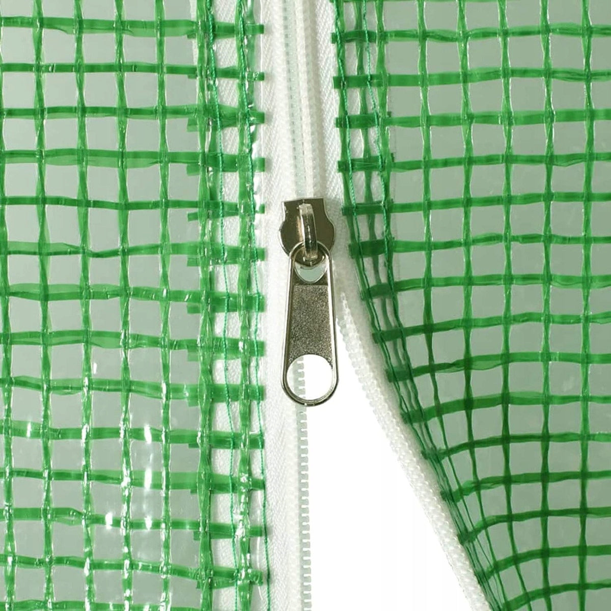 Sera de gradina, tip tunel cu cadru metalic, 200x200cm, verde, 4 mp