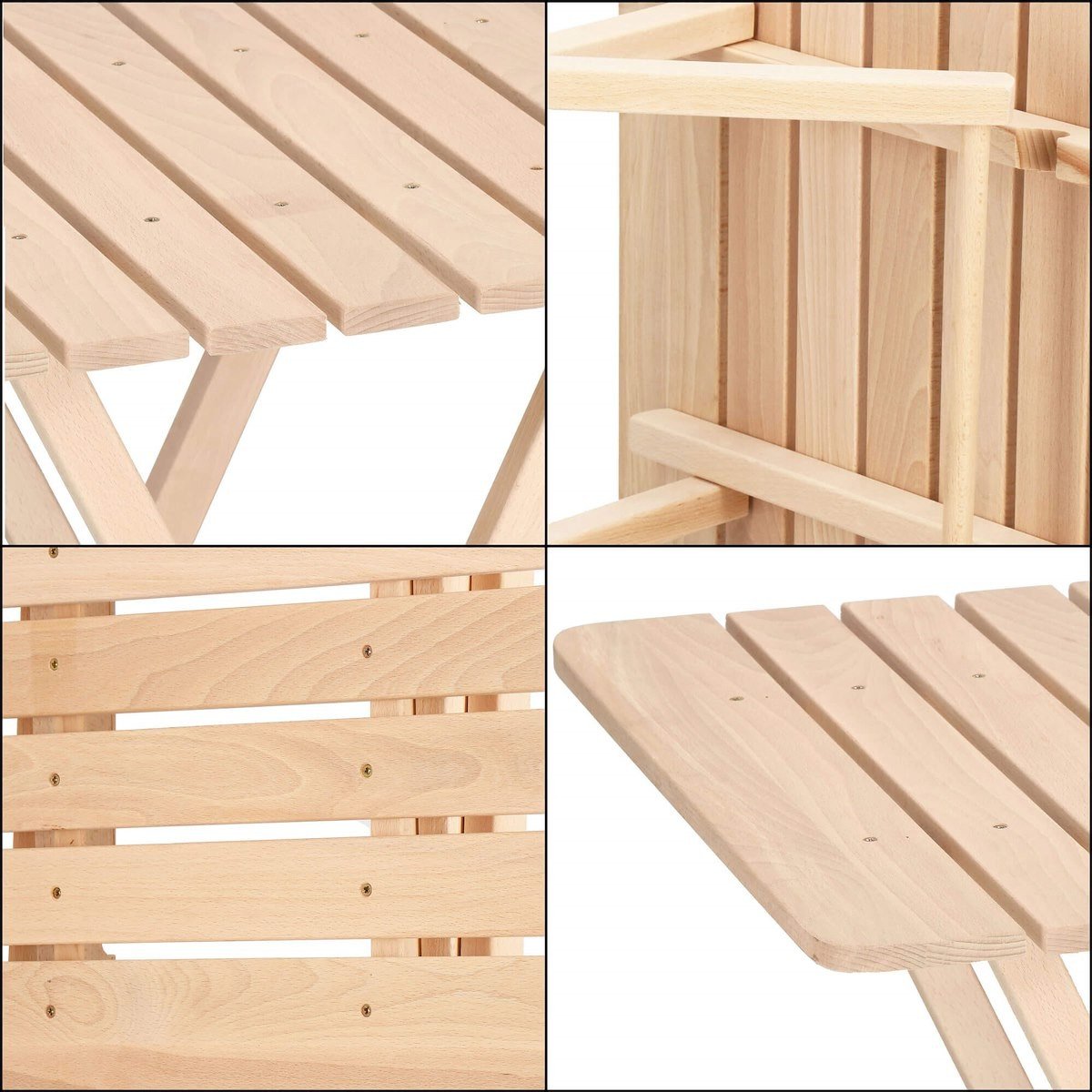 Set masa patrata plianta, cu 2 scaune pliante, gradina sau balcon Solas