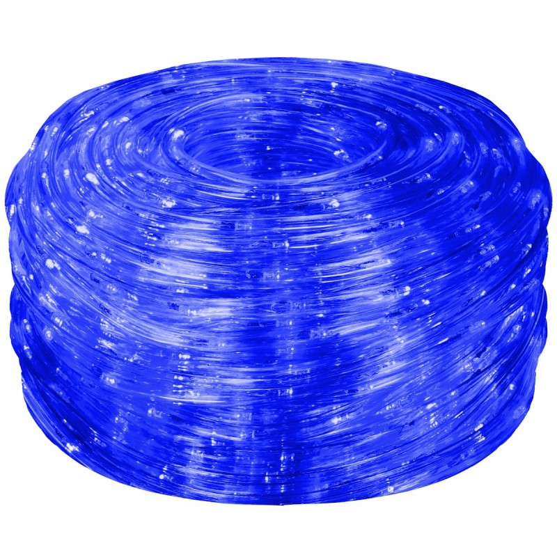 Instalatie tub furtun luminos pentru Craciun, 240 LED-uri, 10m, albastra