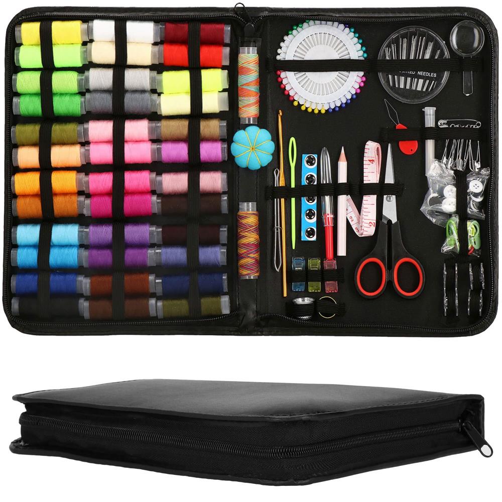 Set articole de cusut cu geanta de depozitare, 183 piese