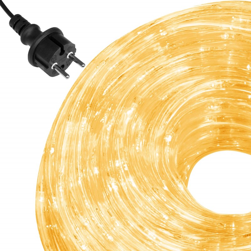 Instalatie tub furtun luminos pentru Craciun, 480 LED-uri, 20m, galben