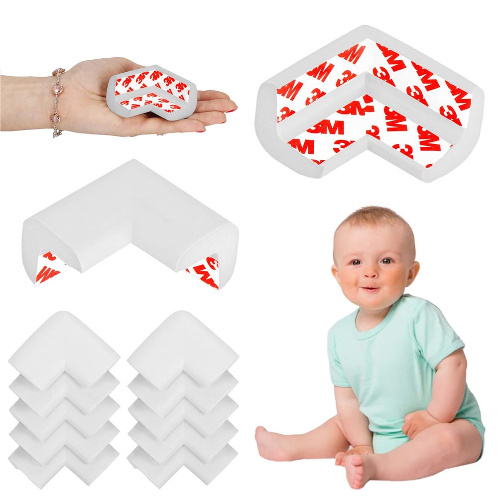 Set 10 protectii colturi pentru siguranta copii, 60x35mm, spuma EPE, gri