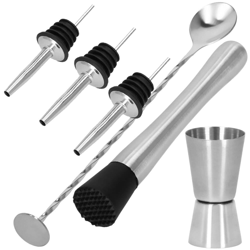 Set Cocktail Shaker Kit pentru barmani 700ml, KI19, 14 piese