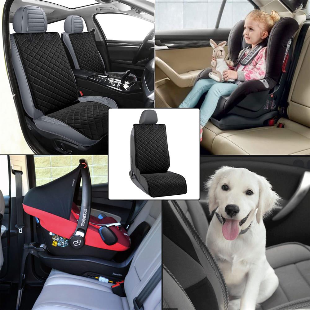 Husa scaun auto fata pentru animale de companie, impermeabila si antiderapanta, 122x51cm, negru