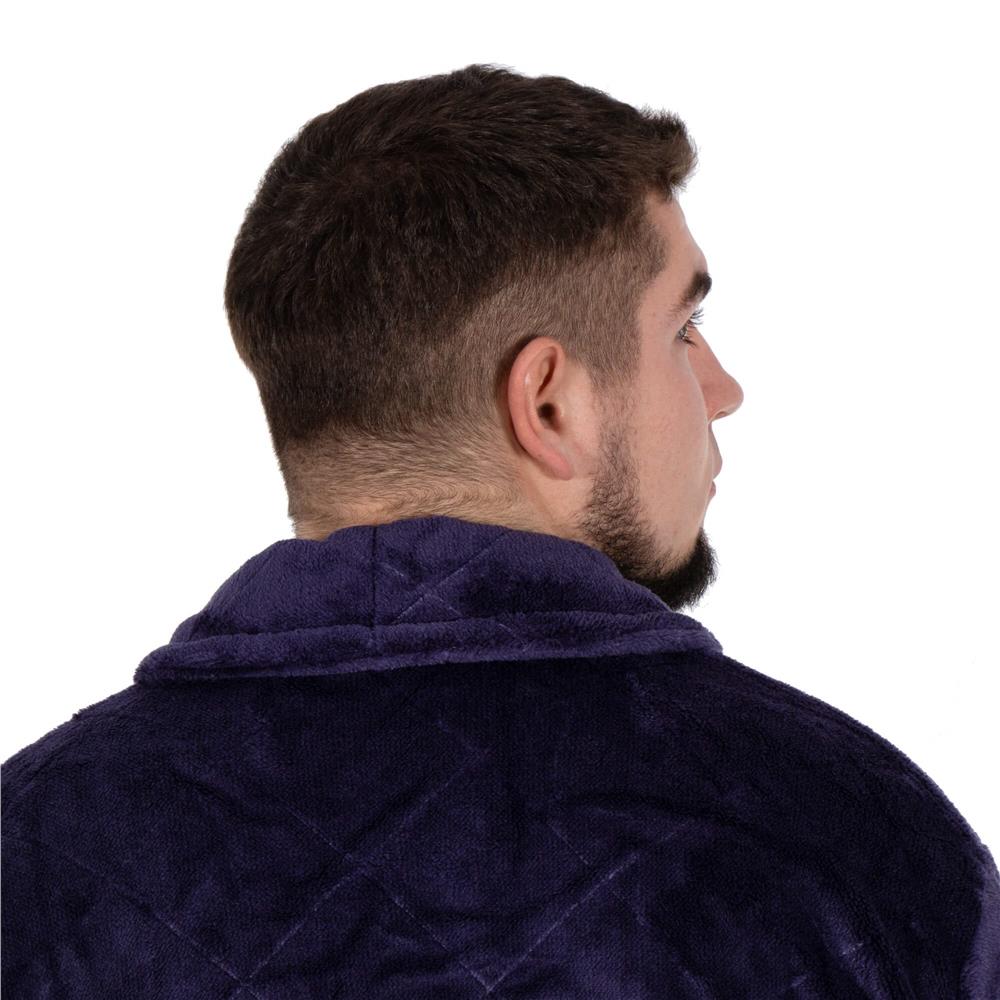 Halat de baie pentru barbati pana la genunchi, marimea L/XL, mov