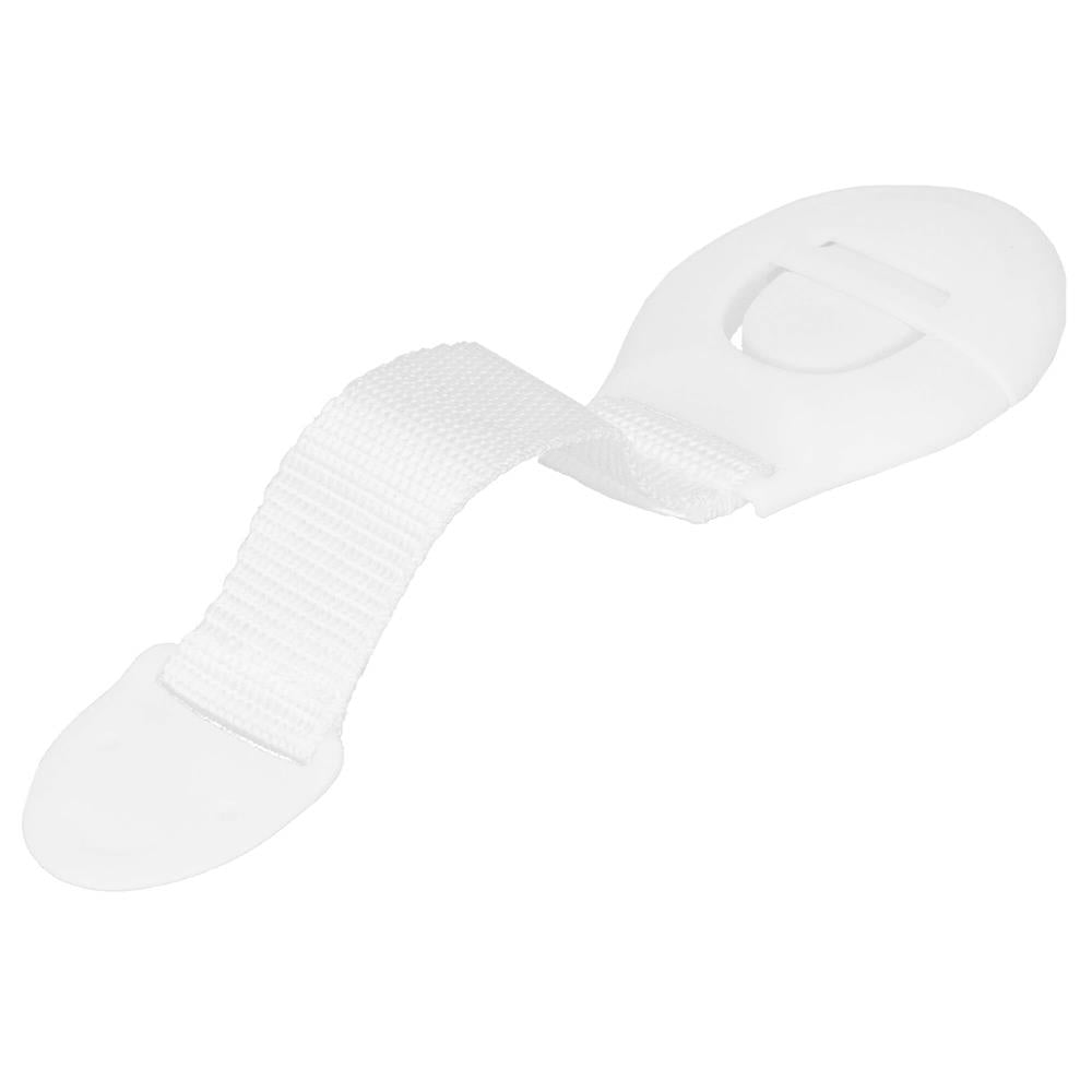 Set 10 sigurante blocator sertare si usi, plastic si textil, ajustabile, 20 cm, alb - 9