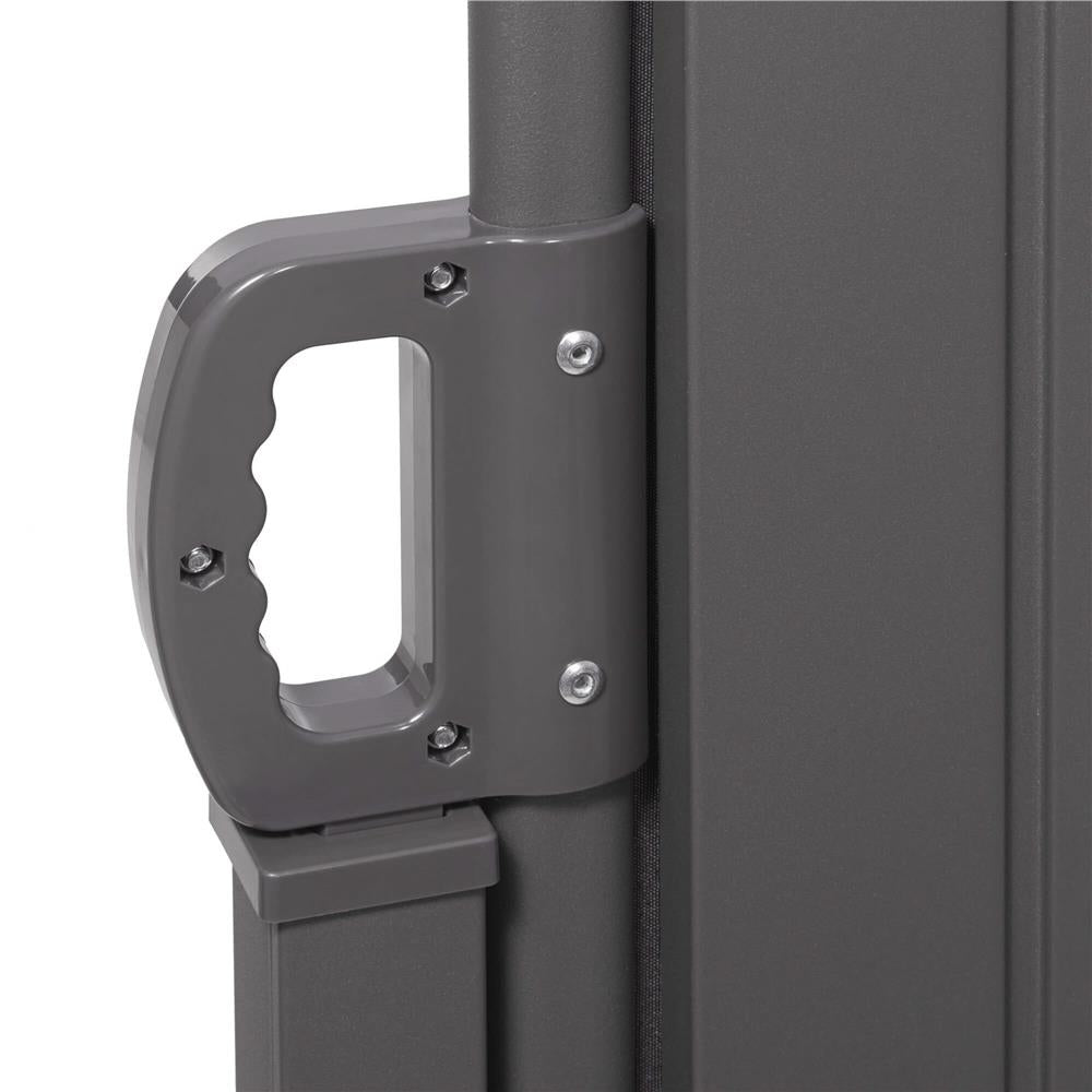 Paravan lateral pentru intimitate, extensibil, sistem fixare inclus, 200x300cm, gri inchis - 10