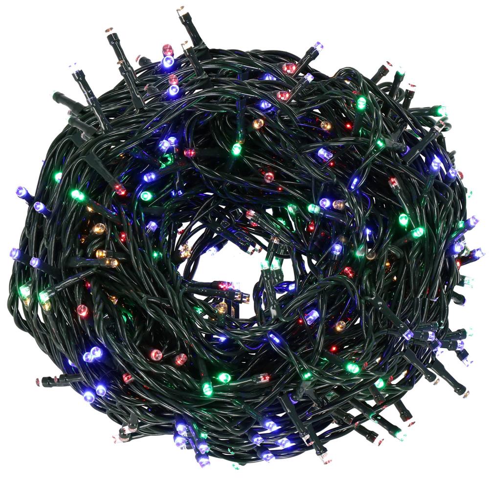 Instalatie lumini pentru bradul de Craciun, 31,5 metri, 500 LED-uri, multicolor