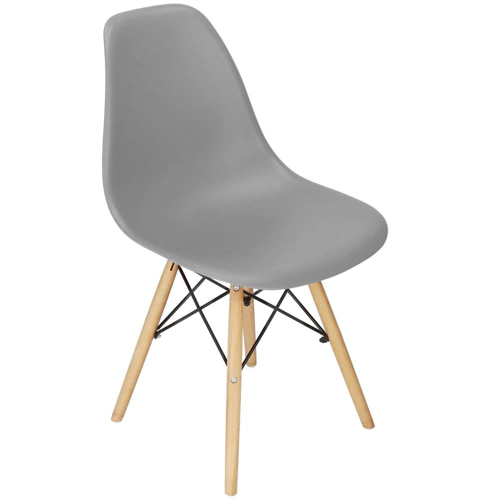 Scaun dining Scandinav pentru bucatarie, 38x42x82cm, gri inchis