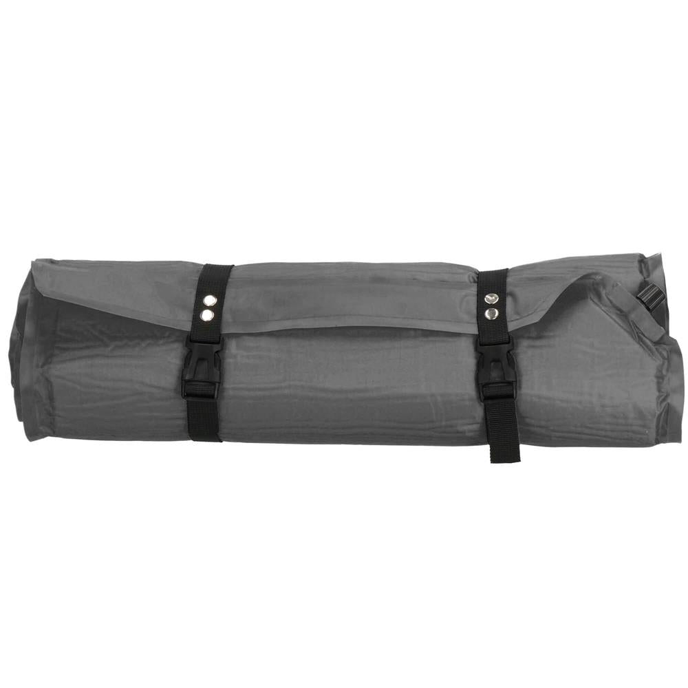Saltea plabila cu perna din spuma poliuretanica, cu autoumflare, 186x53x2.5cm, gri