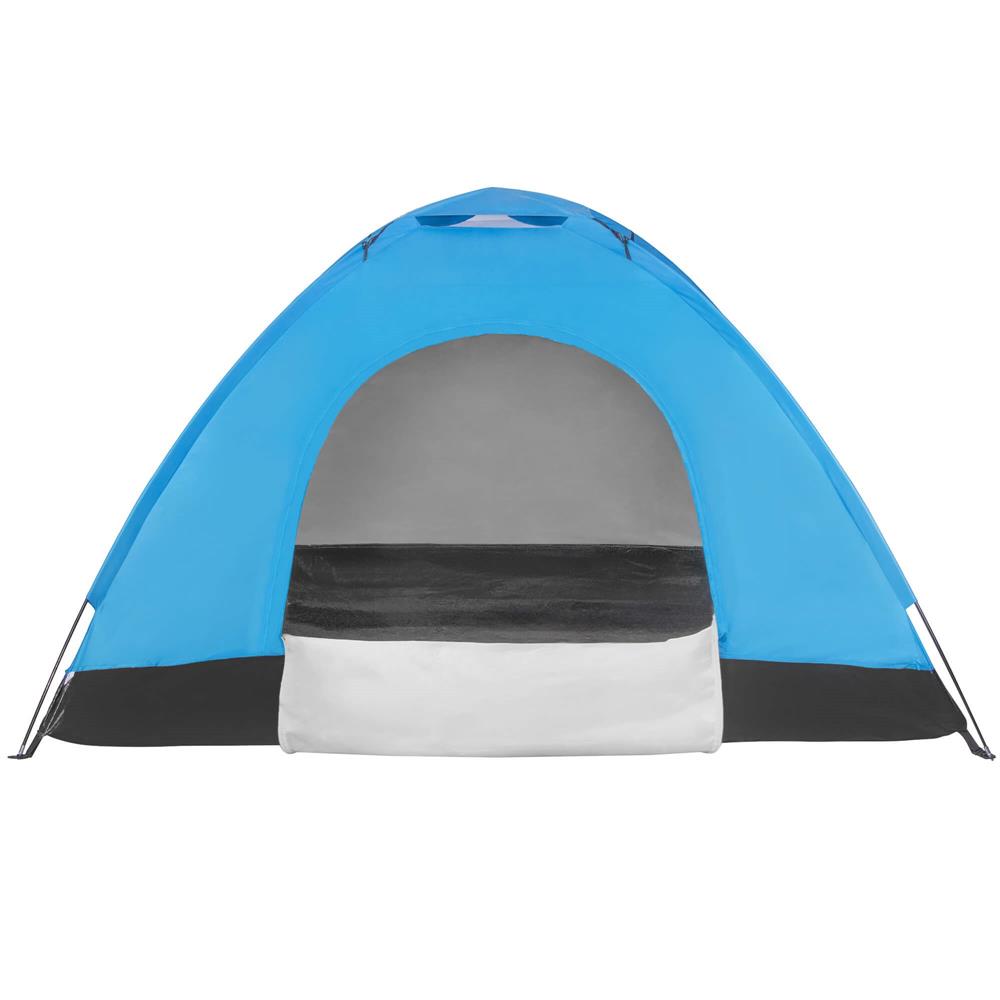 Cort plaja sau camping, impemeabil, cu protectie UV, 2 locuri, 200x150x110cm, albastru