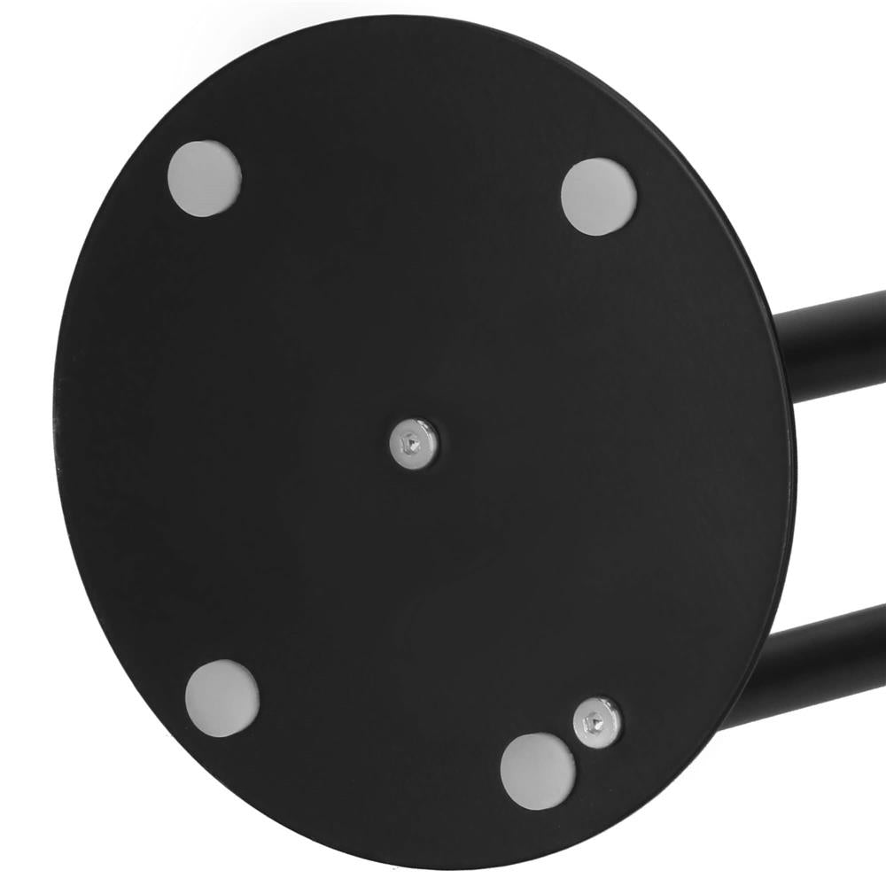 Suport hartie igienica 2 in 1 cu suport rezerve, 55 cm, negru mat