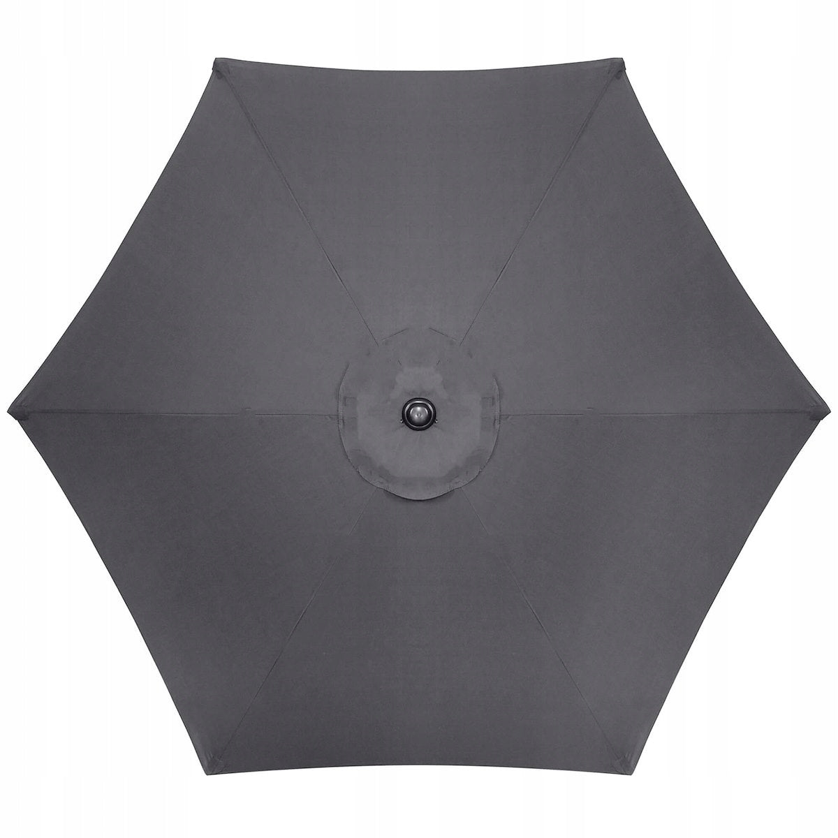 Umbrela terasa gradina, cu manivela si inclinare, GU21, diametru 260cm, gri antracit