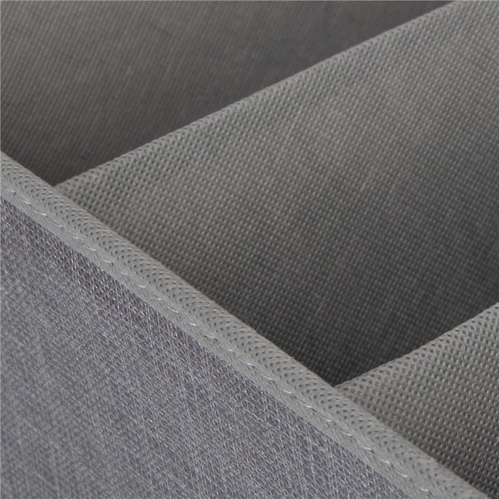 Organizator dulap tip lada cu 2 sertare, Sersimo, textil, gri