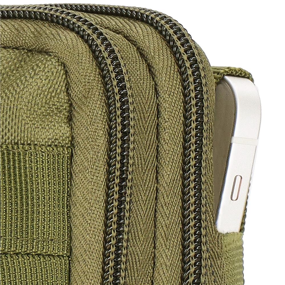Borseta sport de brau, impermeabila, cu prindere la curea, 18x12x5cm, verde