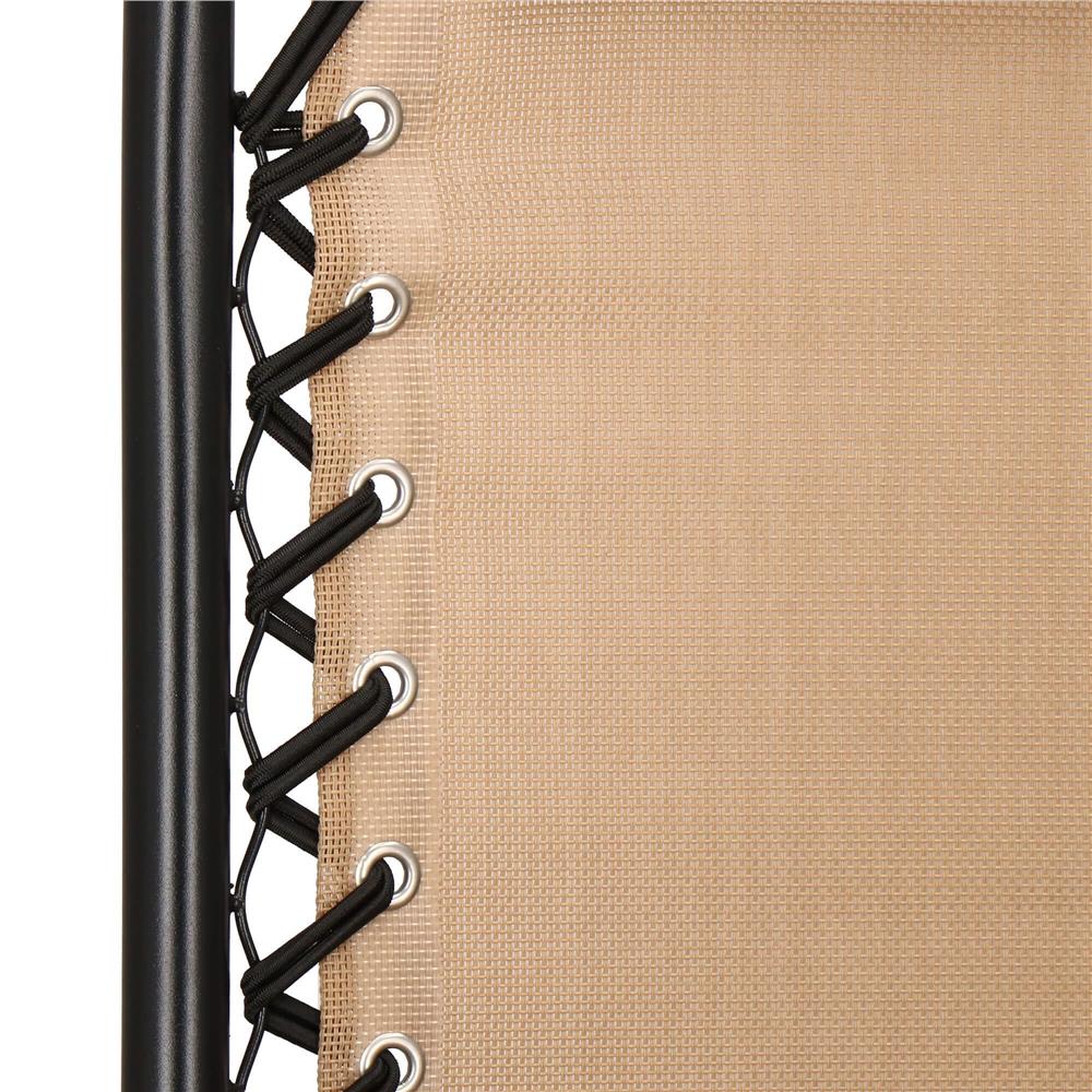 Sezlong scaun pliant plaja sau gradina, Siesta, gravitatie zero, cu tetiera, 175x67x110 cm, taupe