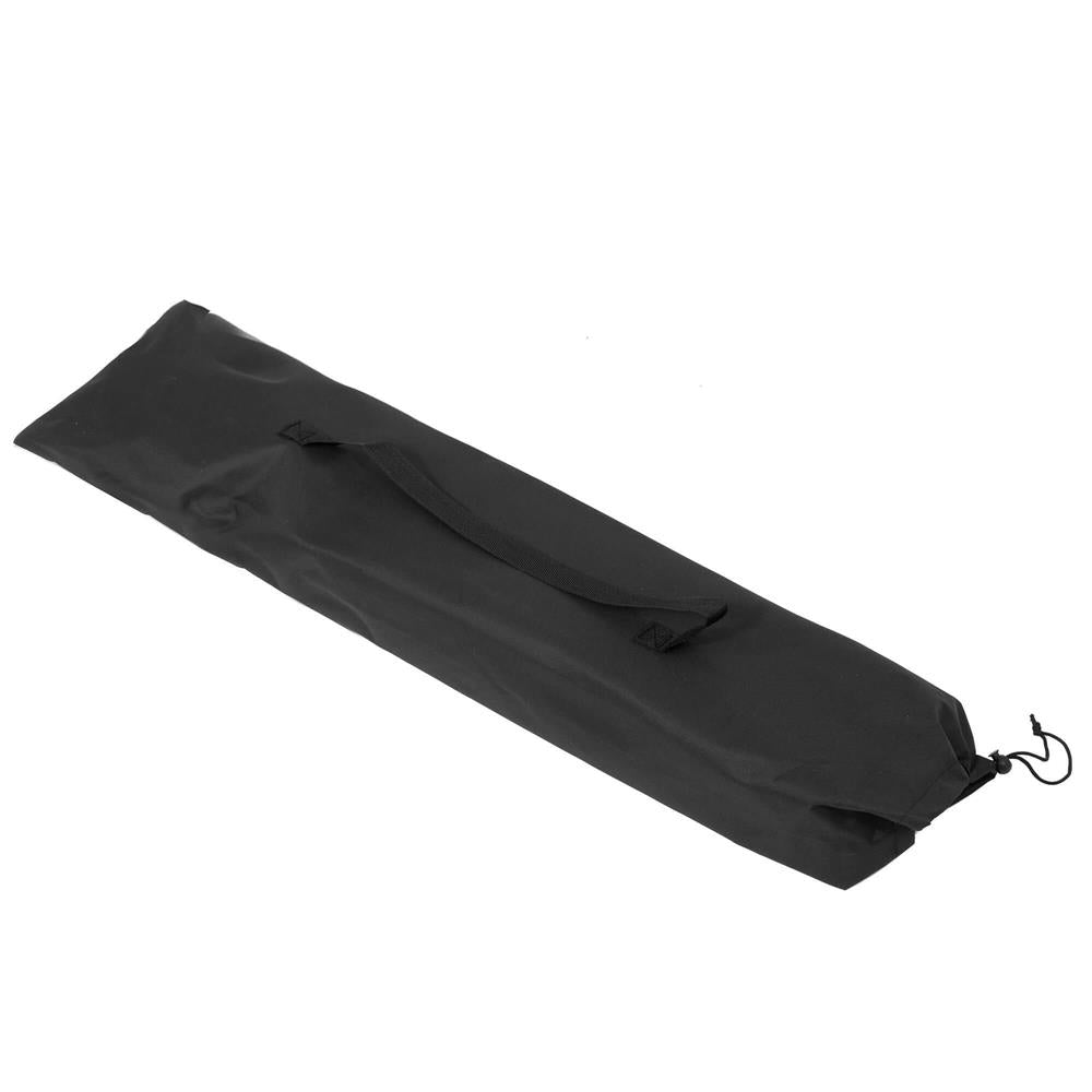 Pat pliant pentru camping, structura metalica, 190x74x42cm, 150kg, negru