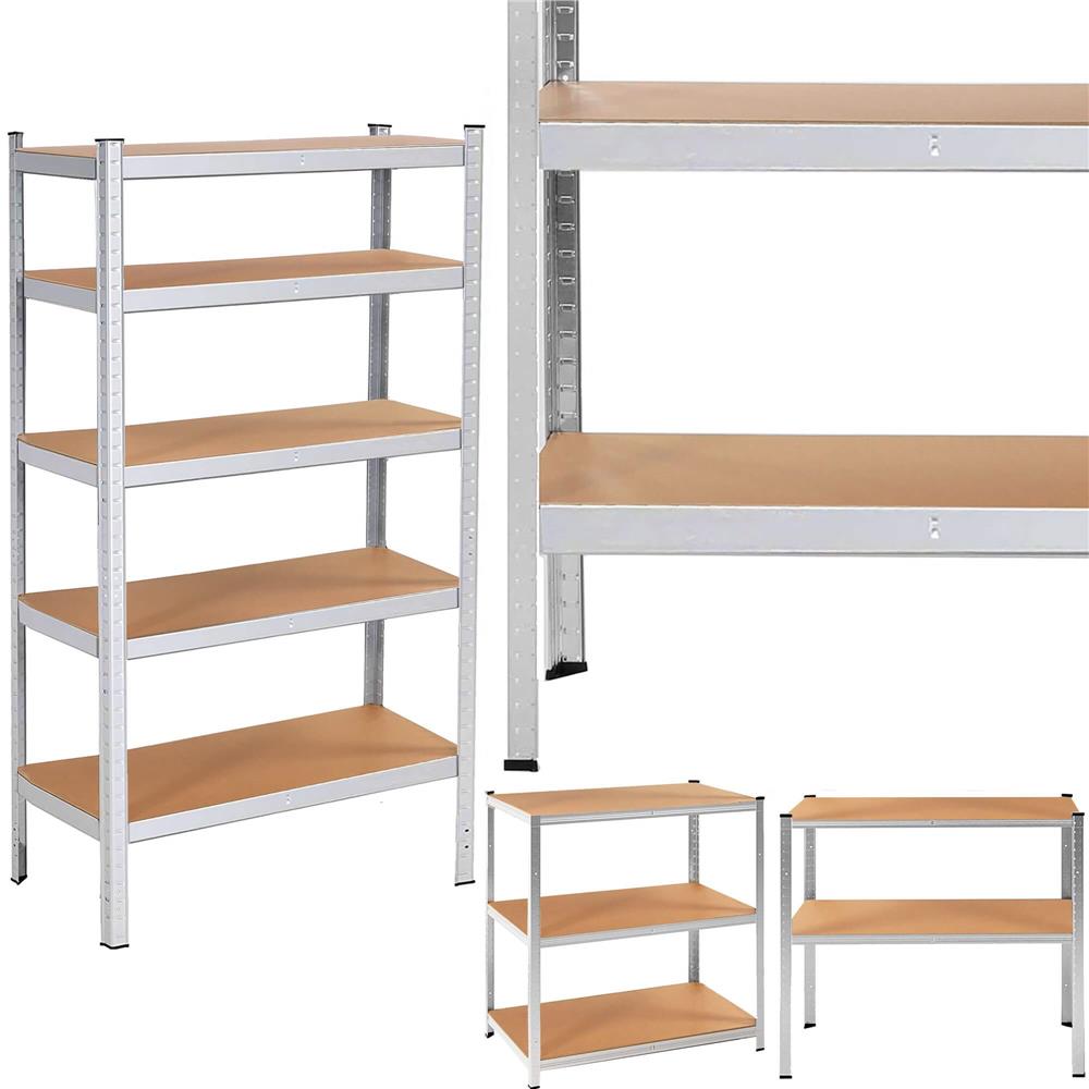 Raft cadru metalic modular pentru depozitare, 5 polite, 180x100x60cm, sarcina 1000kg