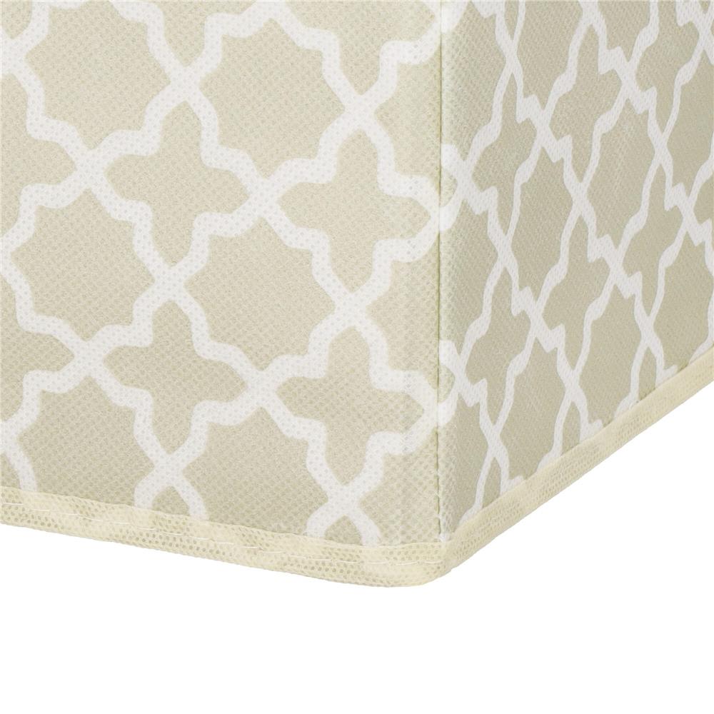 Organizator dulap tip lada cu 3 sertare, 31x31x22cm, cu model, bej