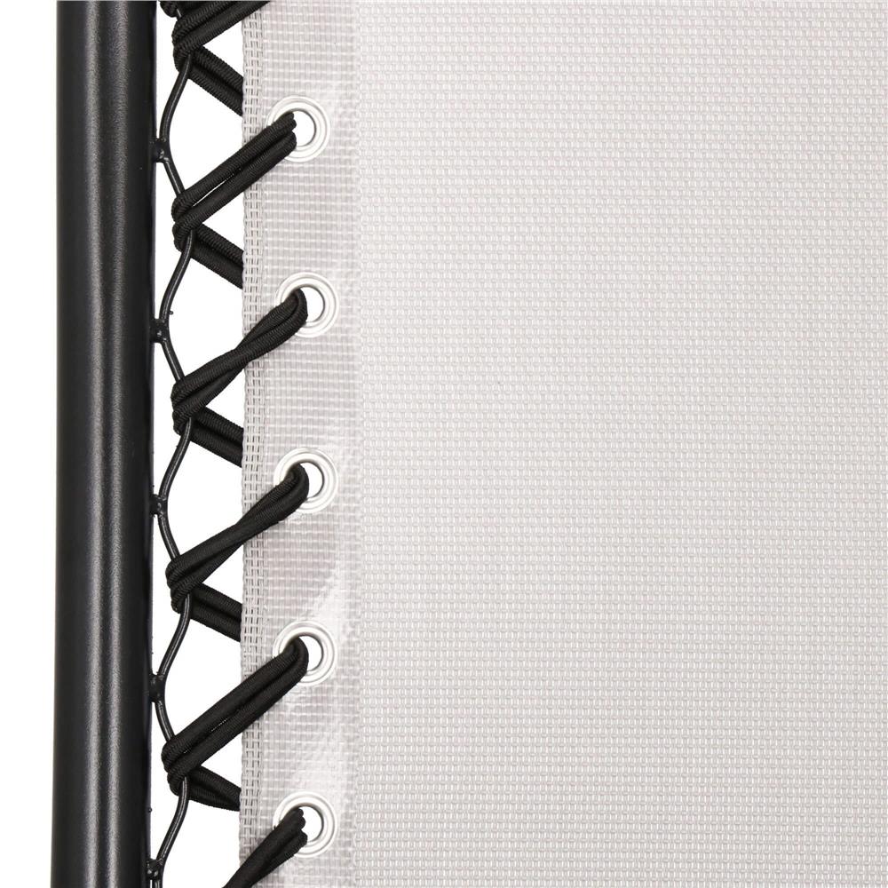 Sezlong pliabil SERSIMO GC11, Relax Zero Gravity cu parasolar, 175cm, gri