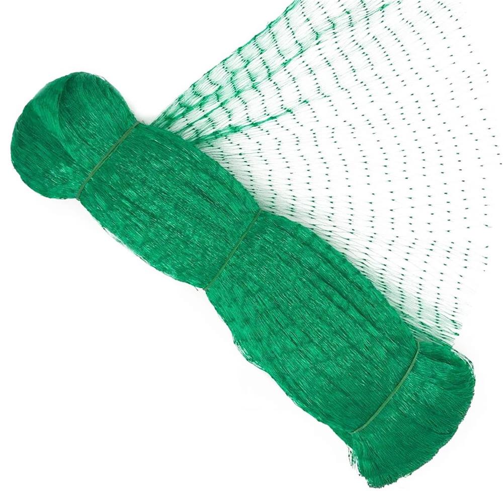 Plasa anti pasari 8x14m din polietilena, cu pini de fixare, verde