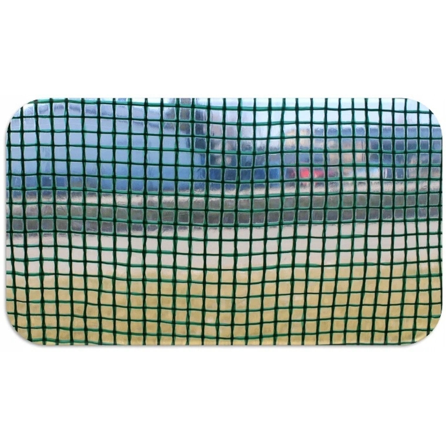 Sera de gradina, tip tunel cu cadru metalic, 300x600 cm, verde, 18 mp, usa cu cadru metalic
