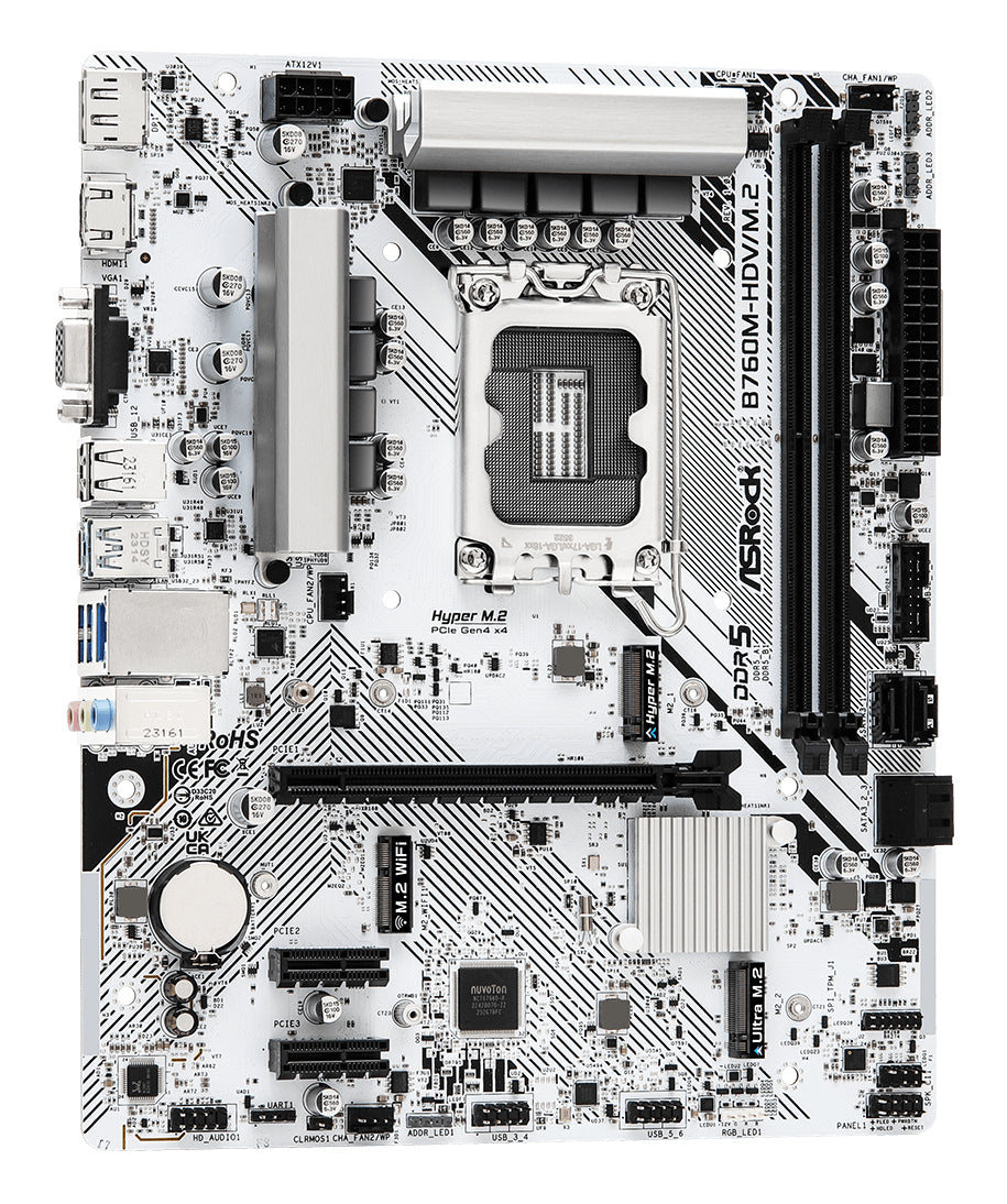 Asrock Placa de baza B760M HDV/M.2 1700 mATX DDR5 retail 