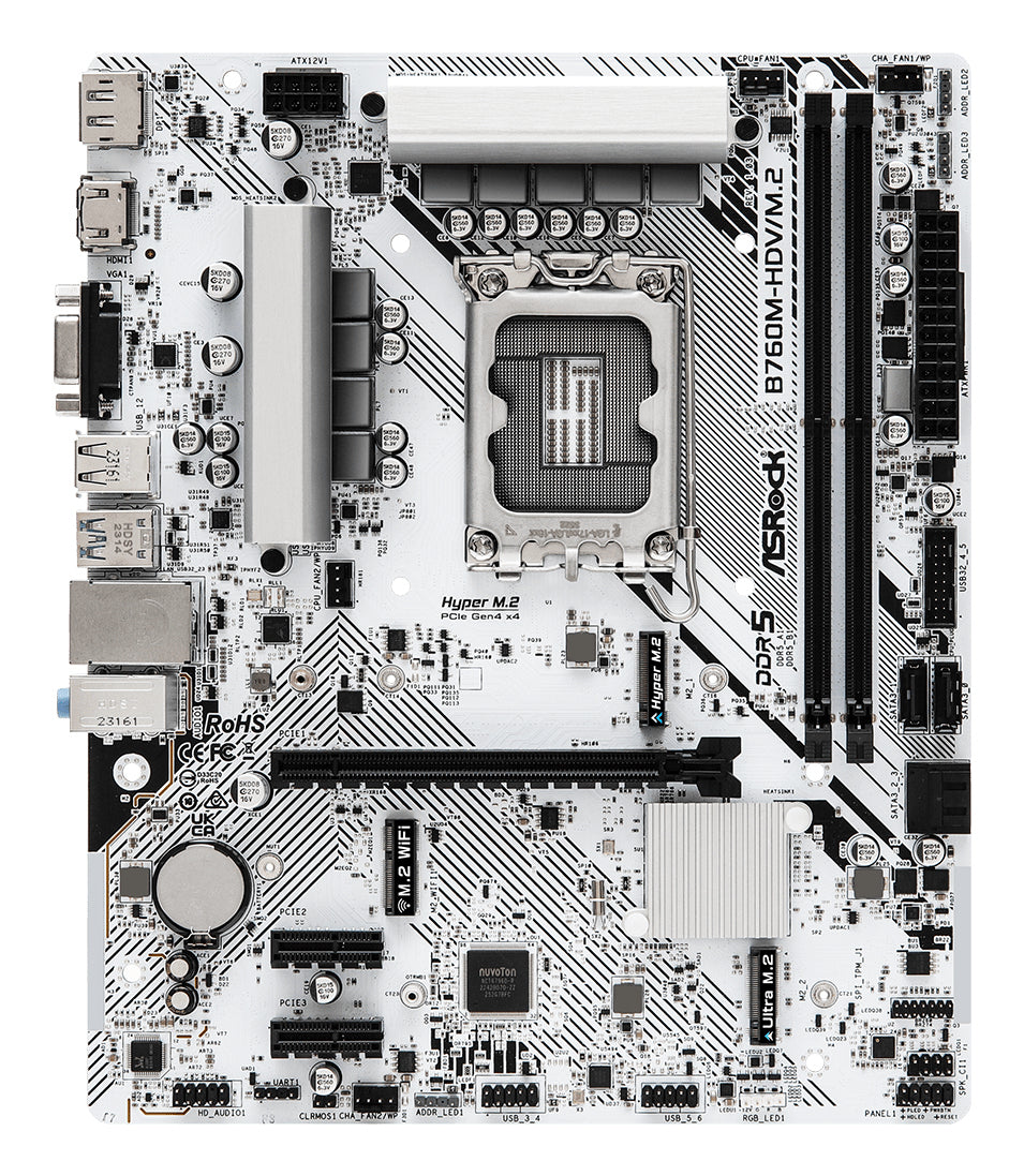 Asrock Placa de baza B760M HDV/M.2 1700 mATX DDR5 retail 