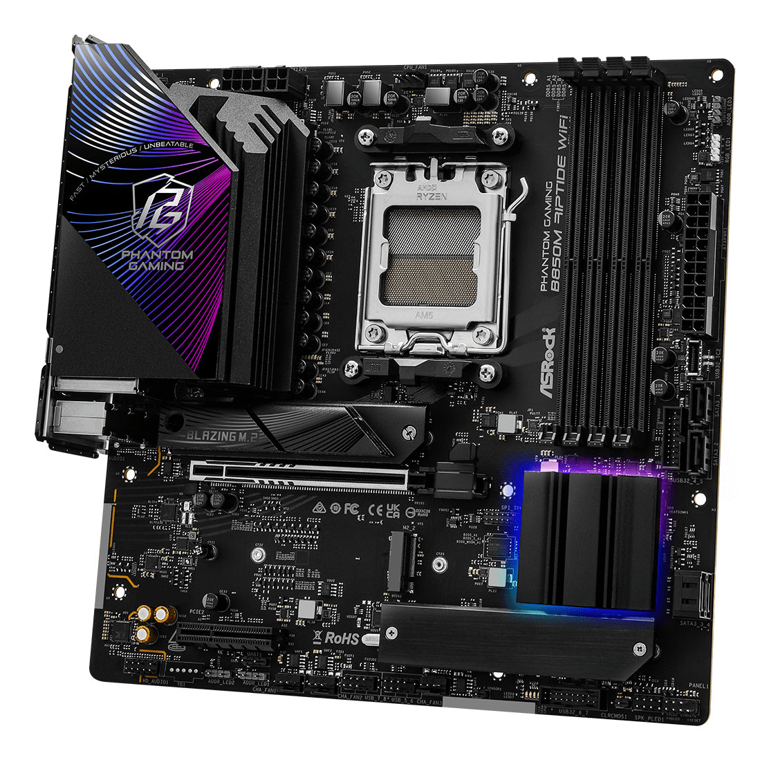 Asrock Placa de baza 90-MXBS3-A0UAYZ, AMD B850, mATX 