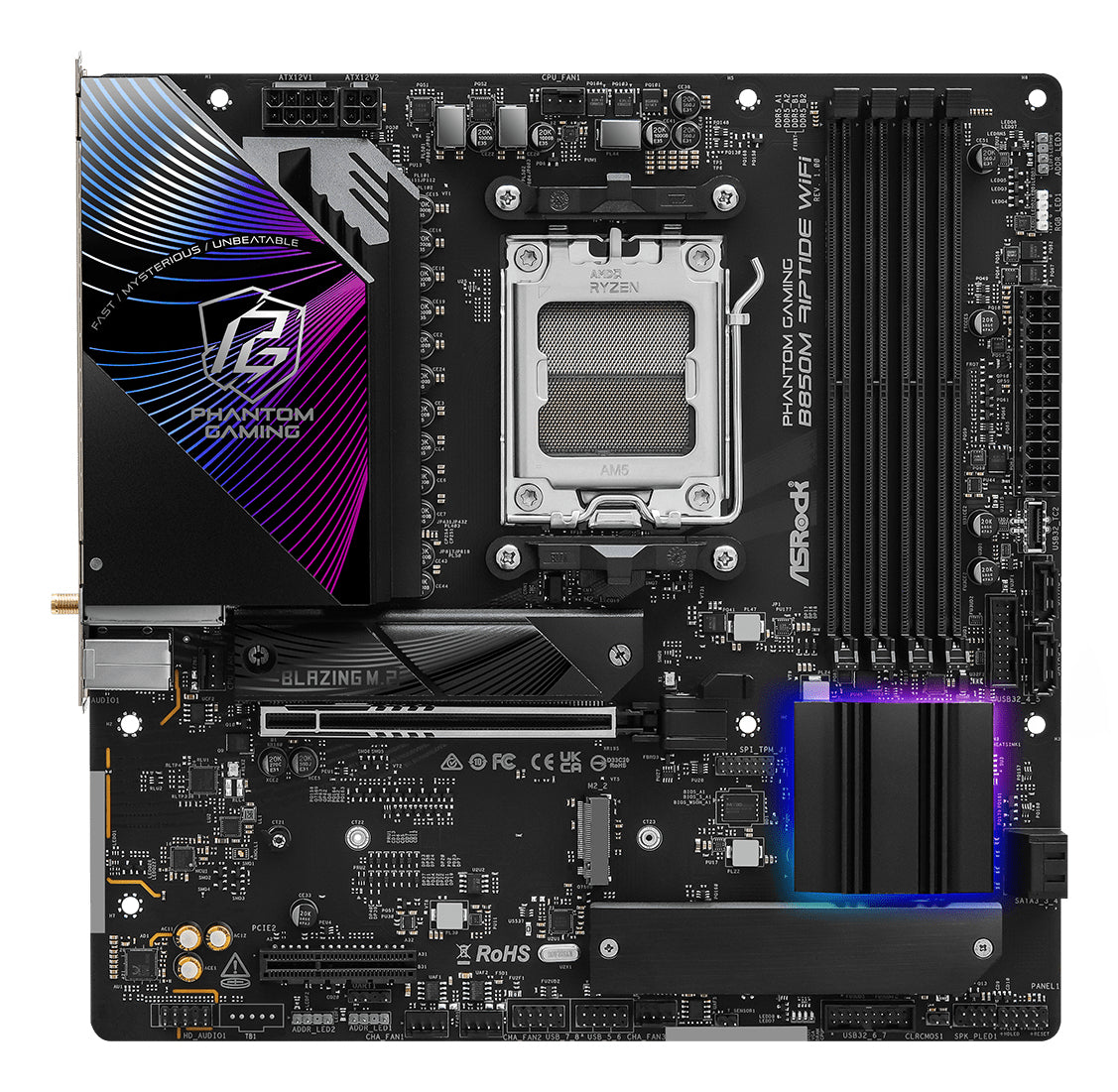 Asrock Placa de baza 90-MXBS3-A0UAYZ, AMD B850, mATX 