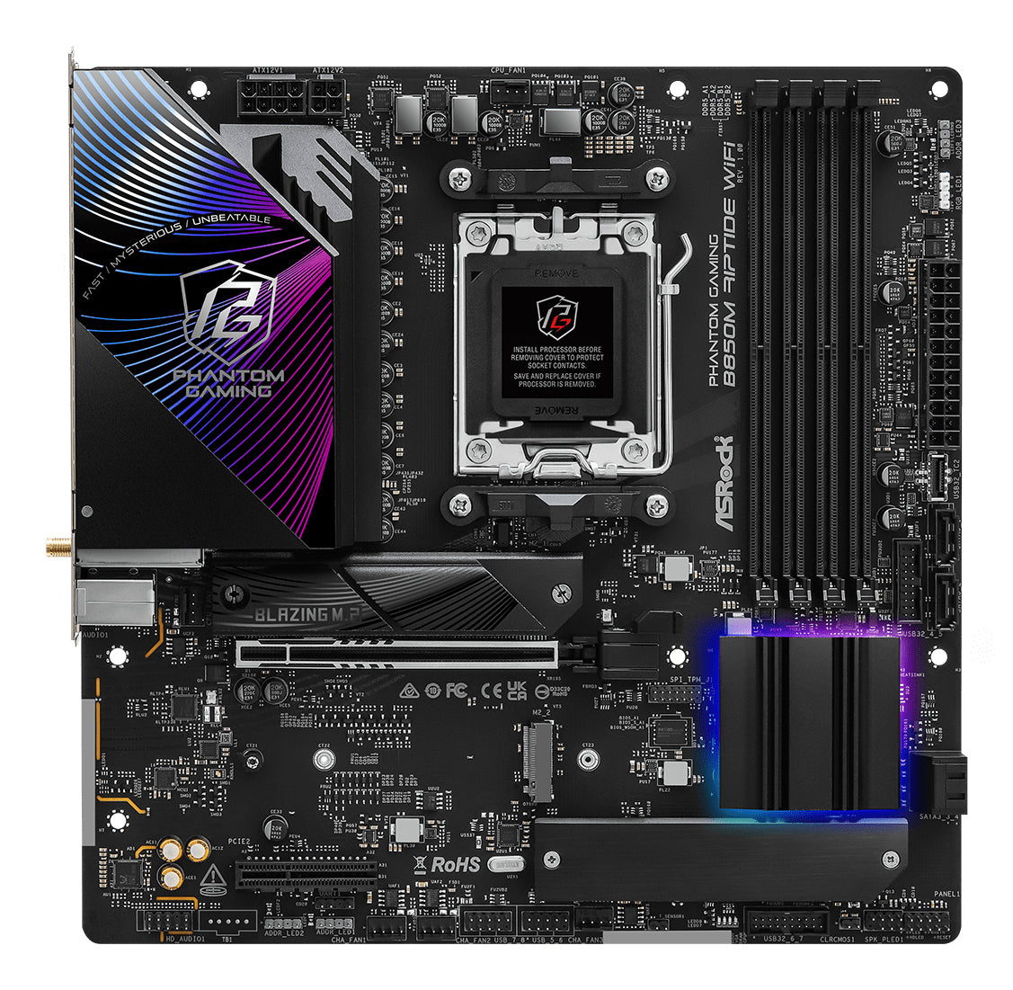 Asrock Placa de baza 90-MXBS3-A0UAYZ, AMD B850, mATX 