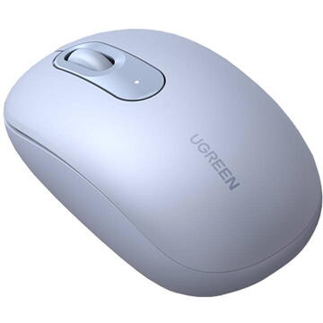 MOUSE Ugreen, "MU105" PC sau NB, wireless 2.4GHz, optic, 3/1 butoane/scroll, 2400 dpi, albastru"90671" - 6957303896714