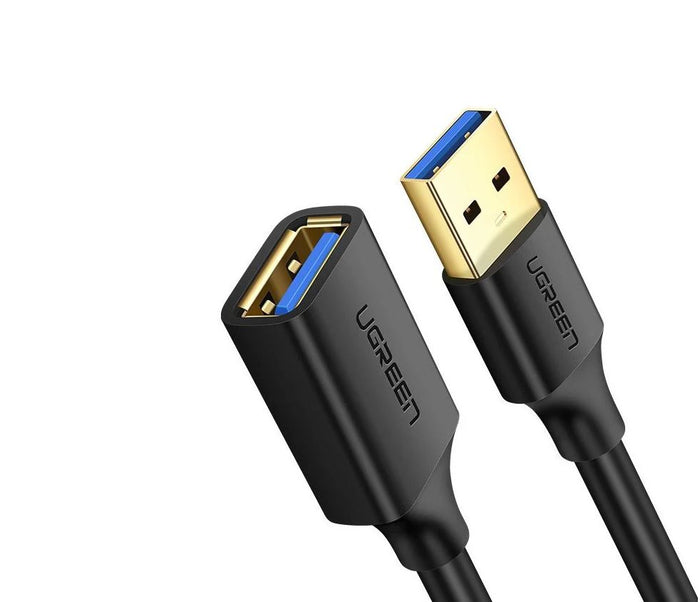 Cablu USB UGreen prelungitor, "US129" USB (T) to USB (M), 5m, negru, "90722" - 6957303897223 – Cabluri USB pt. imprimante