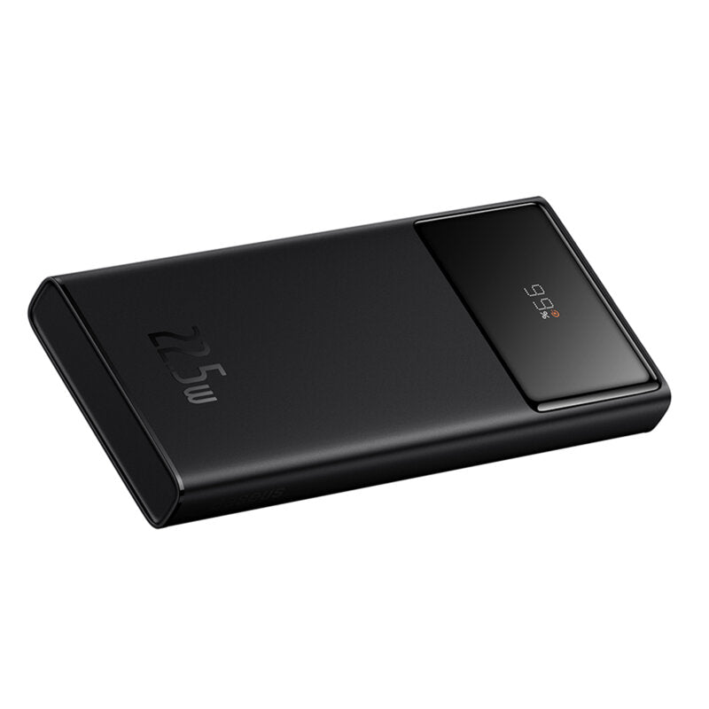 POWER BANK Baseus Star-Lord Digital, display, capacitate 10000mAh, 22.5W, 2 x USB; 1 x USB Type-C, total 5V/3A, negru, "PPXJ100001"