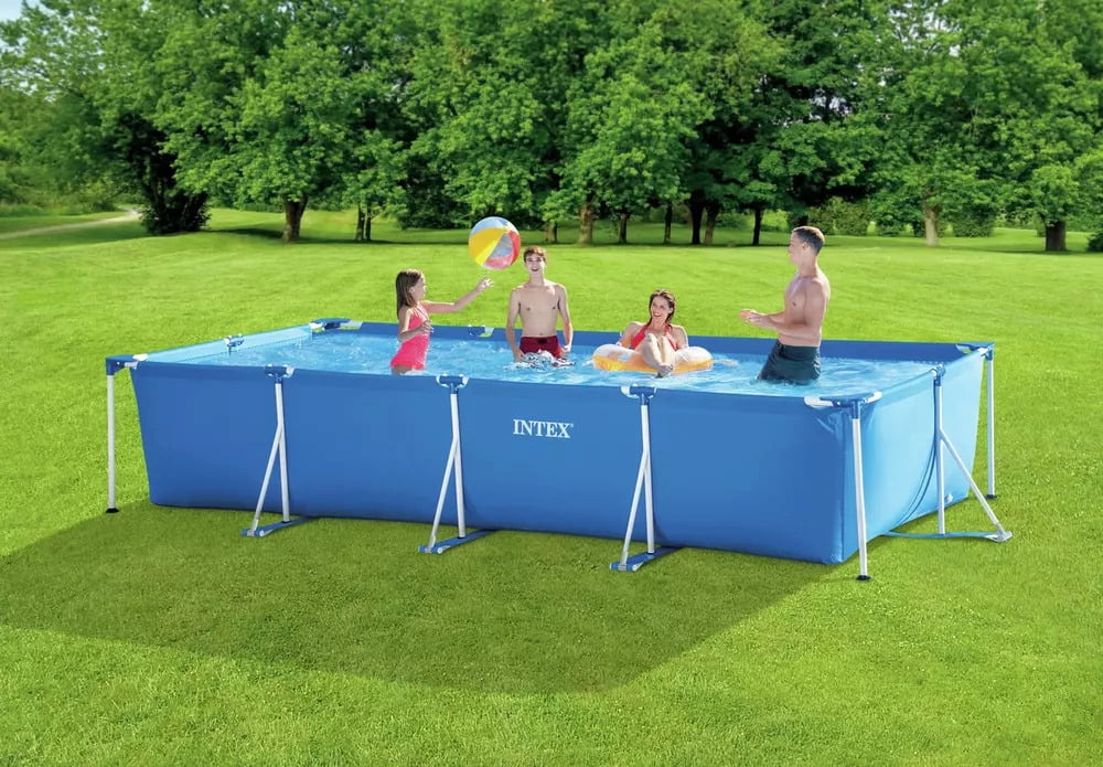 Piscina cadru metalic Intex, 450x220x84 cm, 7.100 litri, cu pompa de filtrare