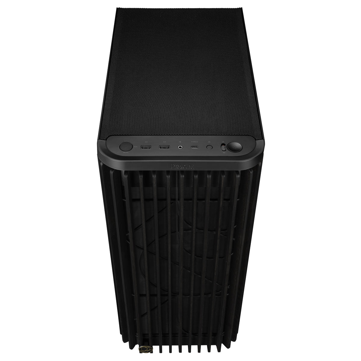 Carcasa Asus PROART PA401 Wood METAL PWM Edition, Middle Tower, Negru 