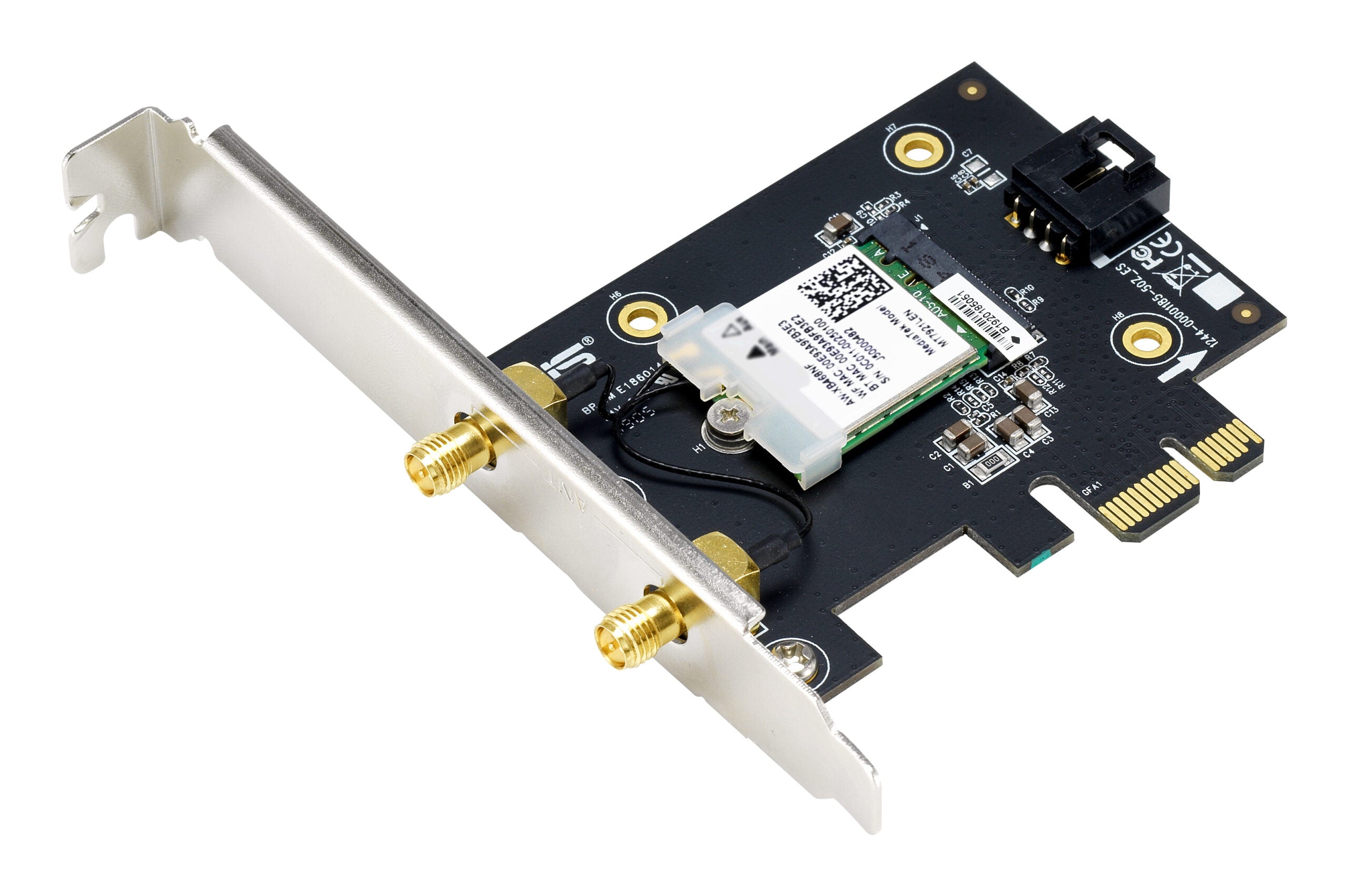 AX1800 Dual Band PCI-E WiFi 6 (802.11ax). Bluetooth 5.2, WPA3 "90IG07A0-MO0B00"