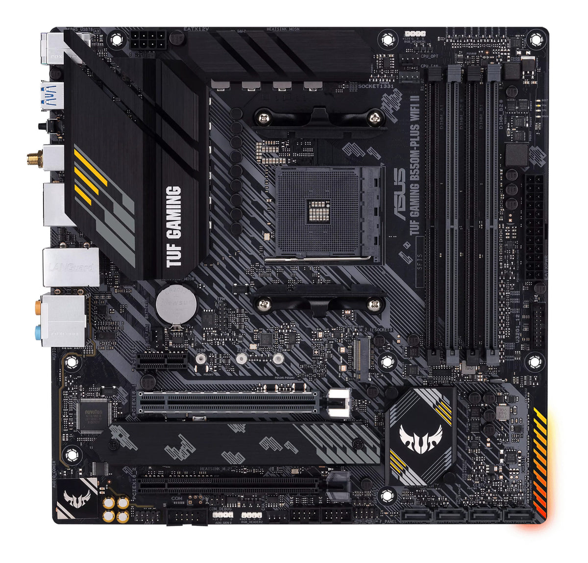 Placa de baza Asus TUF GAMING B550M-PLUS WIFI II, AMD B550, AM4, mATX 