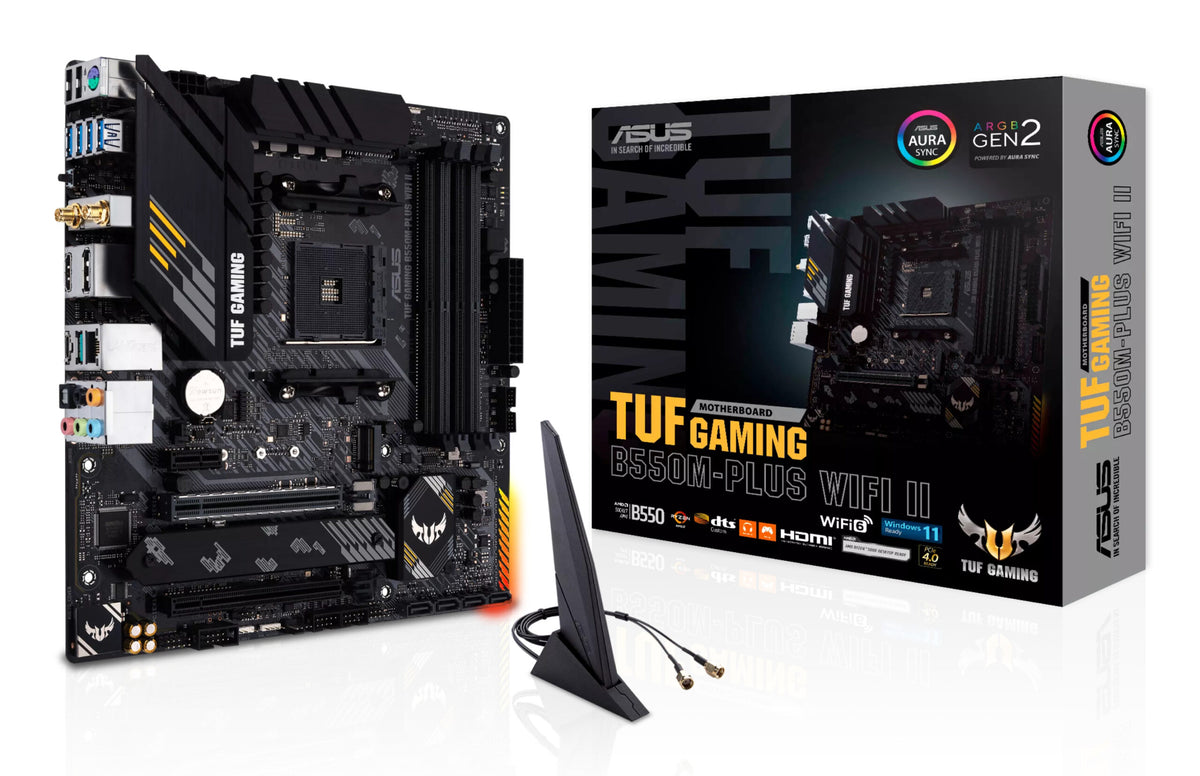 Placa de baza Asus TUF GAMING B550M-PLUS WIFI II, AMD B550, AM4, mATX 