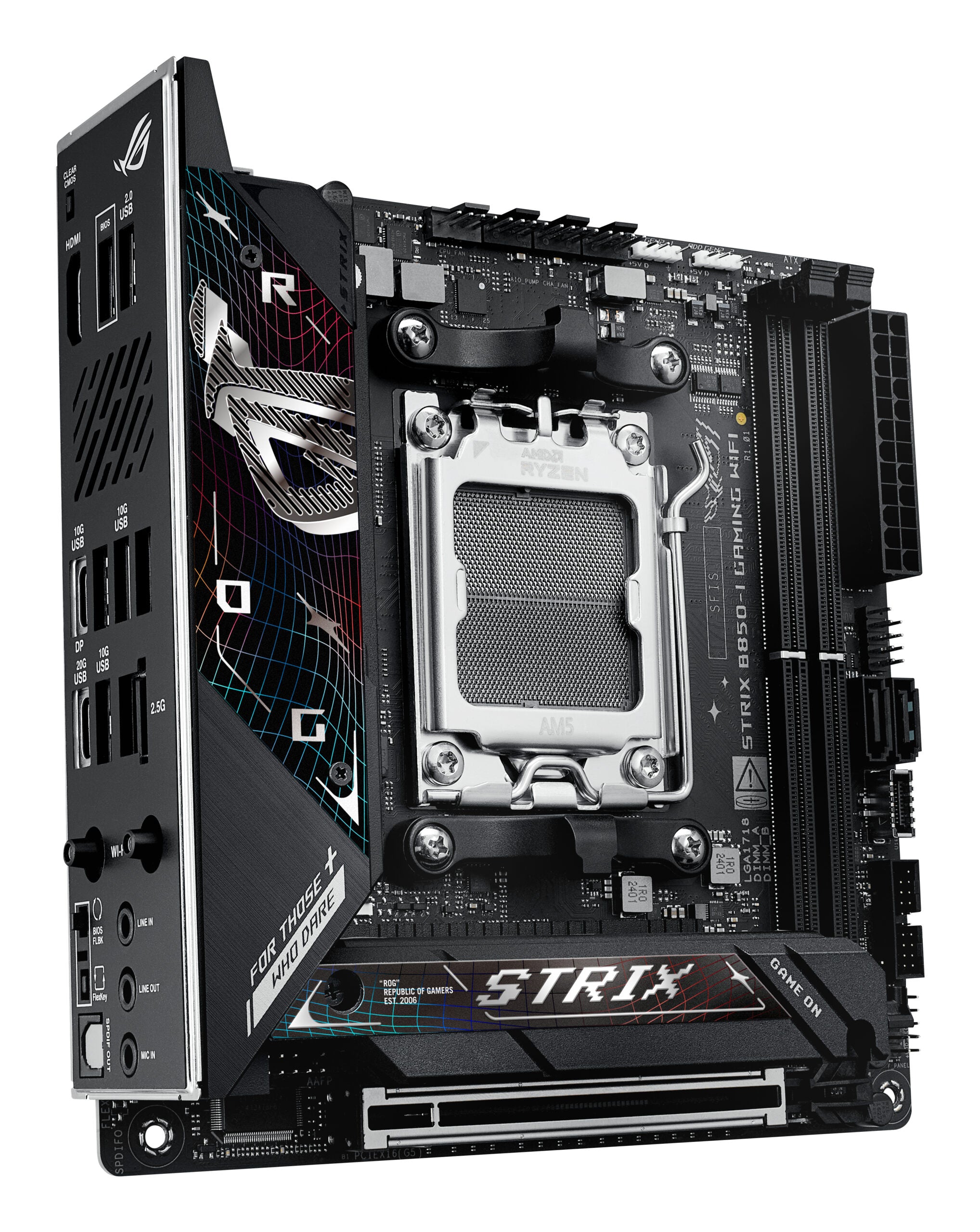 Placa de baza ASUS ROG STRIX B850-I GAMING WIFI AMD B850 Socket AM5 mini ITX "90MB1K30-M0EAY0"